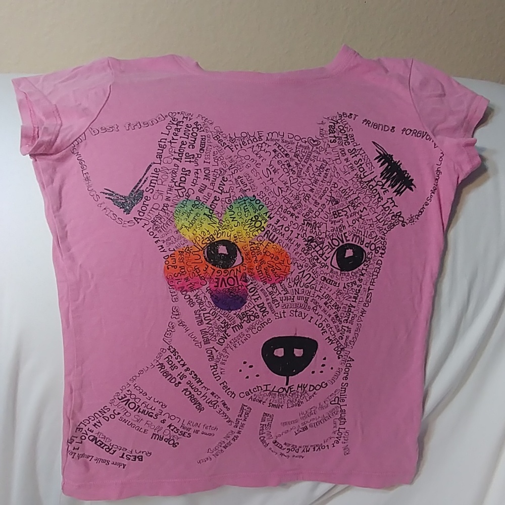 Childrens Place Pink Tee L/G 10/12